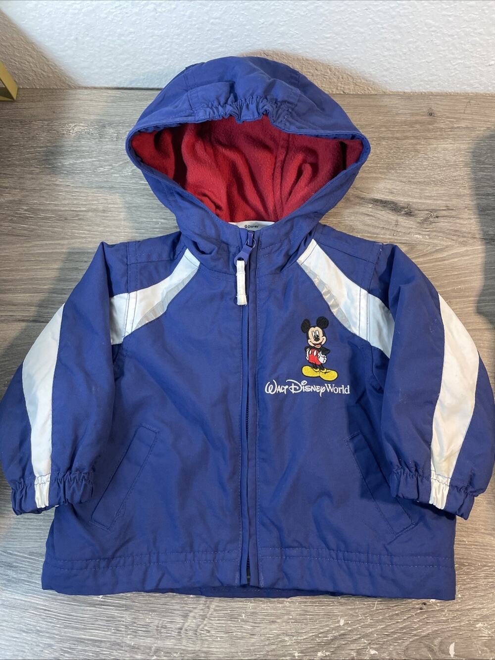 Rare Walt Disney World Jacket Coat Disneyland Resort Hooded Mickey& Friends 6m
